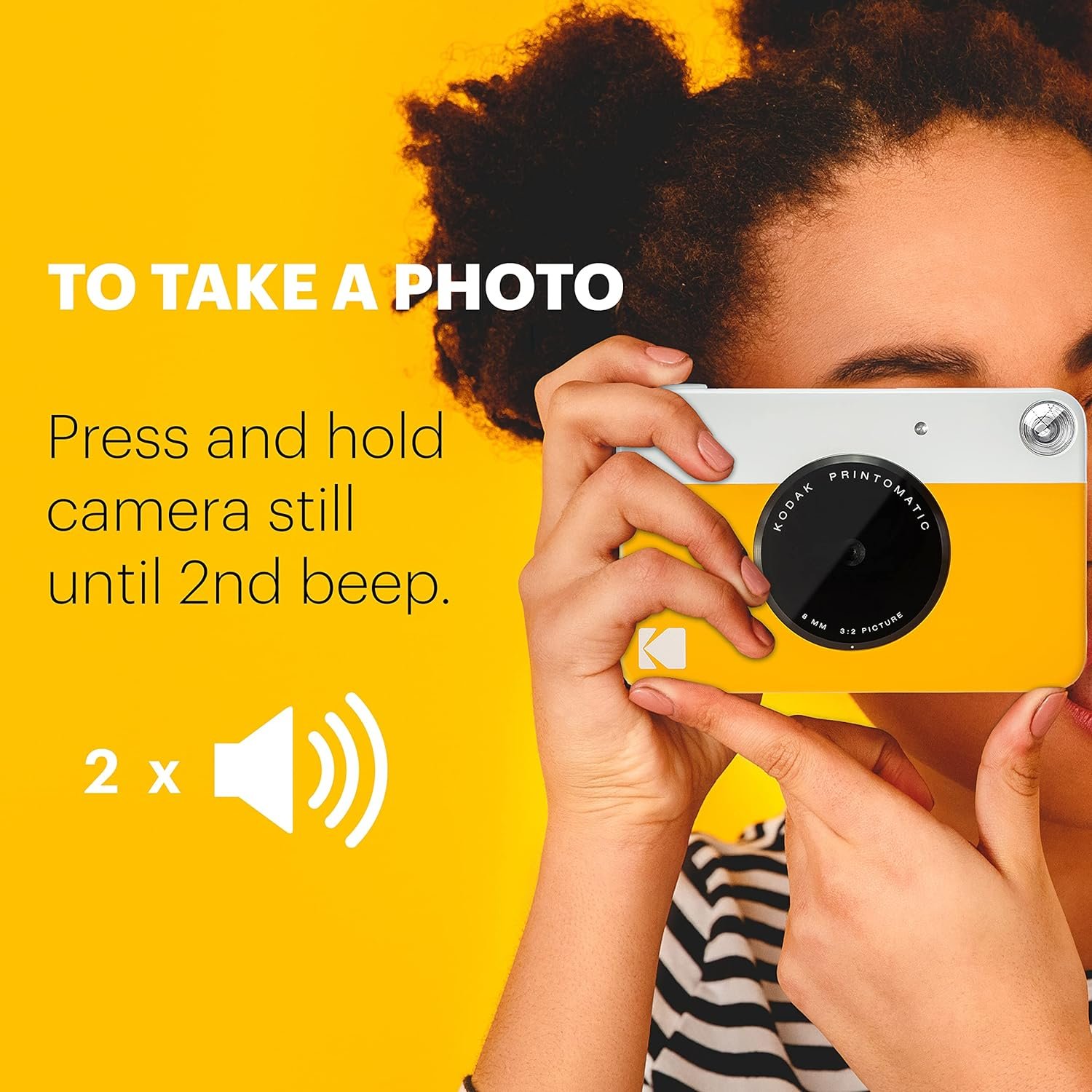 KODAK Printomatic Full-Color Instant Print Digital Camera - Colorful Photos On Zink 2x3" Sticky-Back Photo Paper - 5MP, Portable, Creative Fun Gift for Birthday, Christmas, Holiday - Grey - Image 5