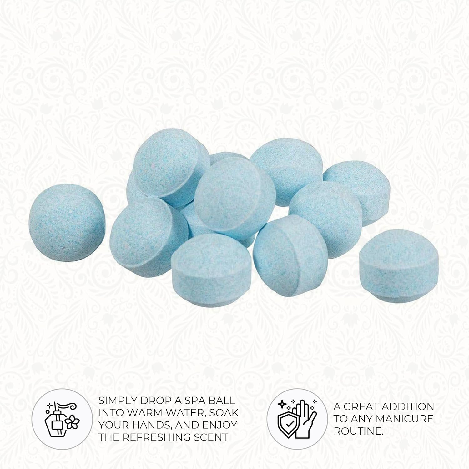 Ginger Lily Farms Botanicals Manicure Spa Balls Ocean, Manicure Soak Balls Replenishes Moisture, Softens and Conditions Skin, 8 Ounces, 80-Count - Image 5