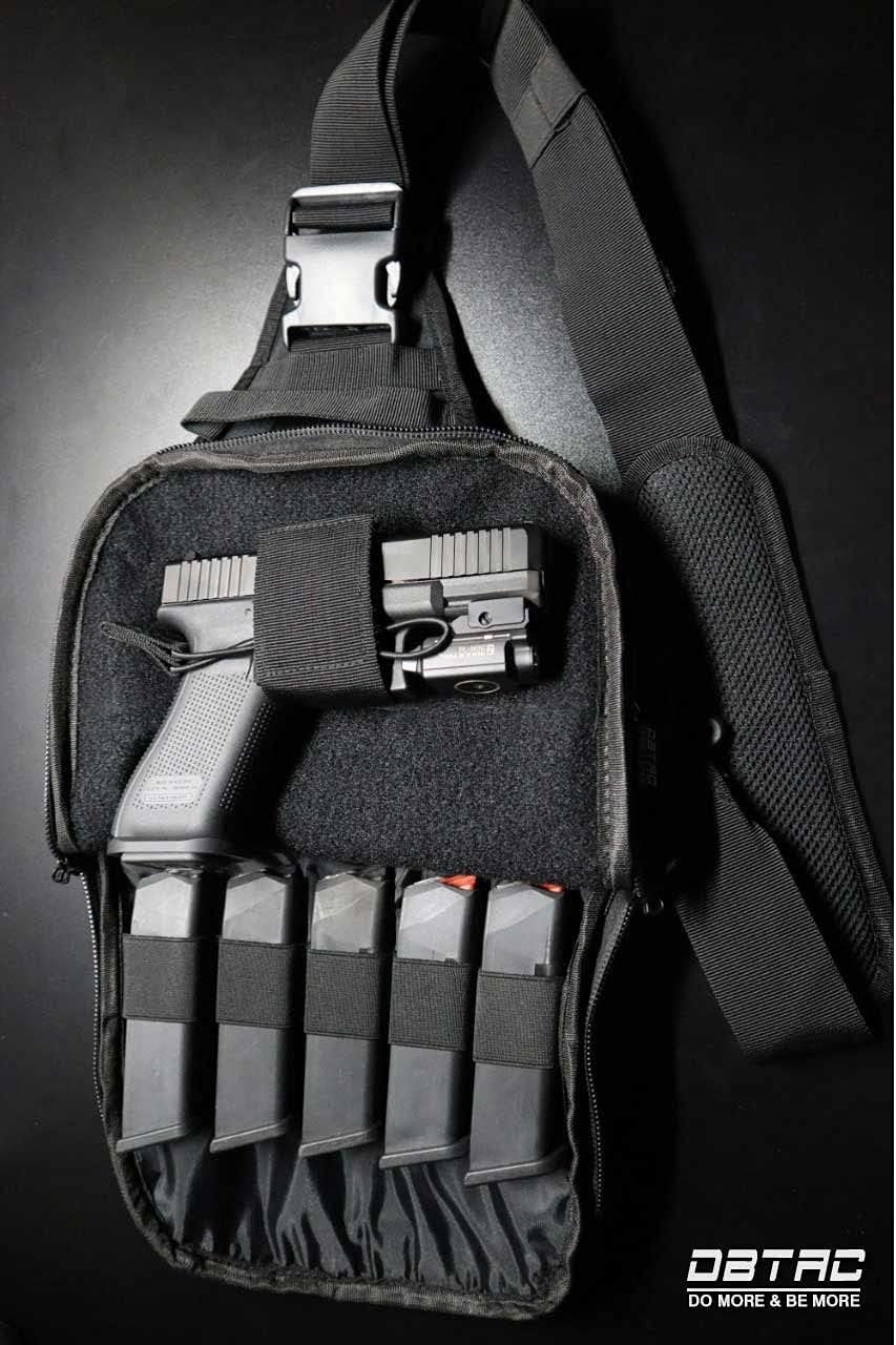 DBTAC Tactical Sling Bag | 8L Military Shoulder Chest Pack for Full Size Concealed Carry, Range, Travel, Outdoor Sports - Image 5