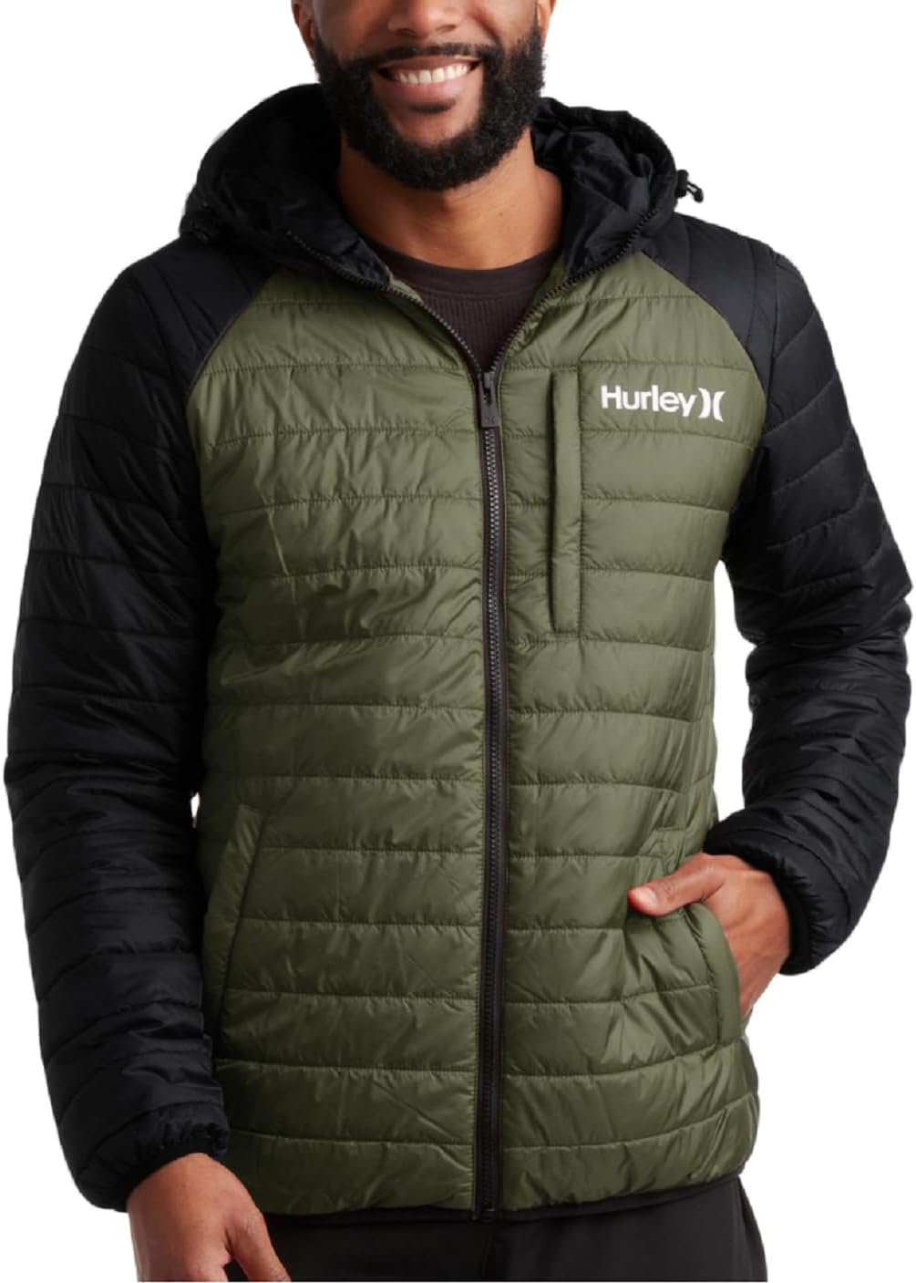 Hurley Men's Jacket - Balsam Lightweight Packable Puffer Coat - Weather Resistant Outerwear Windbreaker Coat for Men (M-XL) - Image 2