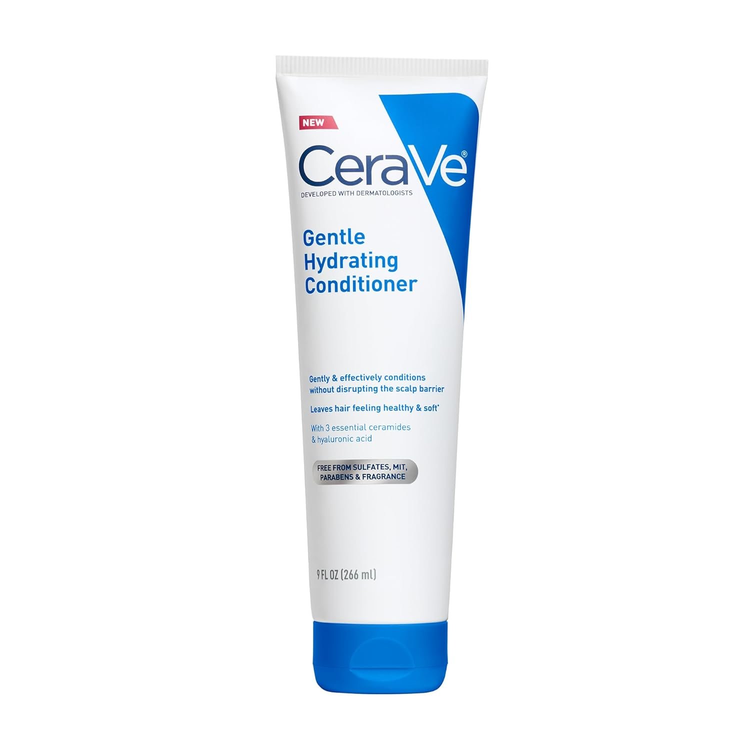 CeraVe Gentle Hydrating Conditioner, Hair Conditioner With Ceramides, Niacinamide & Hyaluronic Acid, Sulfate Free & Color Safe Conditioner, Moisturizing Conditioner For All Hair & Scalp Types - Image 2