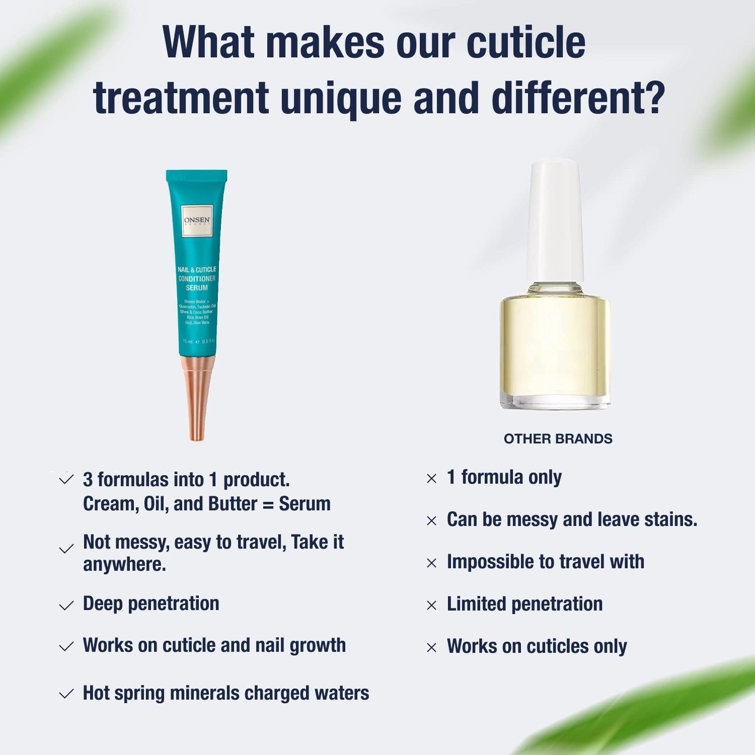 Onsen Nail & Cuticle Cream Treatment w/Japanese Tsubaki, Jojoba & Lavender Oil, Shea Butter – Strengthens Nails, Softens Cuticles - Daily Repair Care (1 Count/15 ml) - Image 5