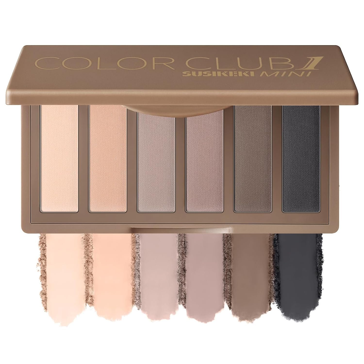 6 Colors Mini Naked Eyeshadow Makeup Palette Neutral Nude Smoky Eye Shadow Taupe & Brown Matte Make Up Pallet with Mirror Highly Pigmented Long Lasting Waterproof Travel Size Gift Kit 01 - Image 2