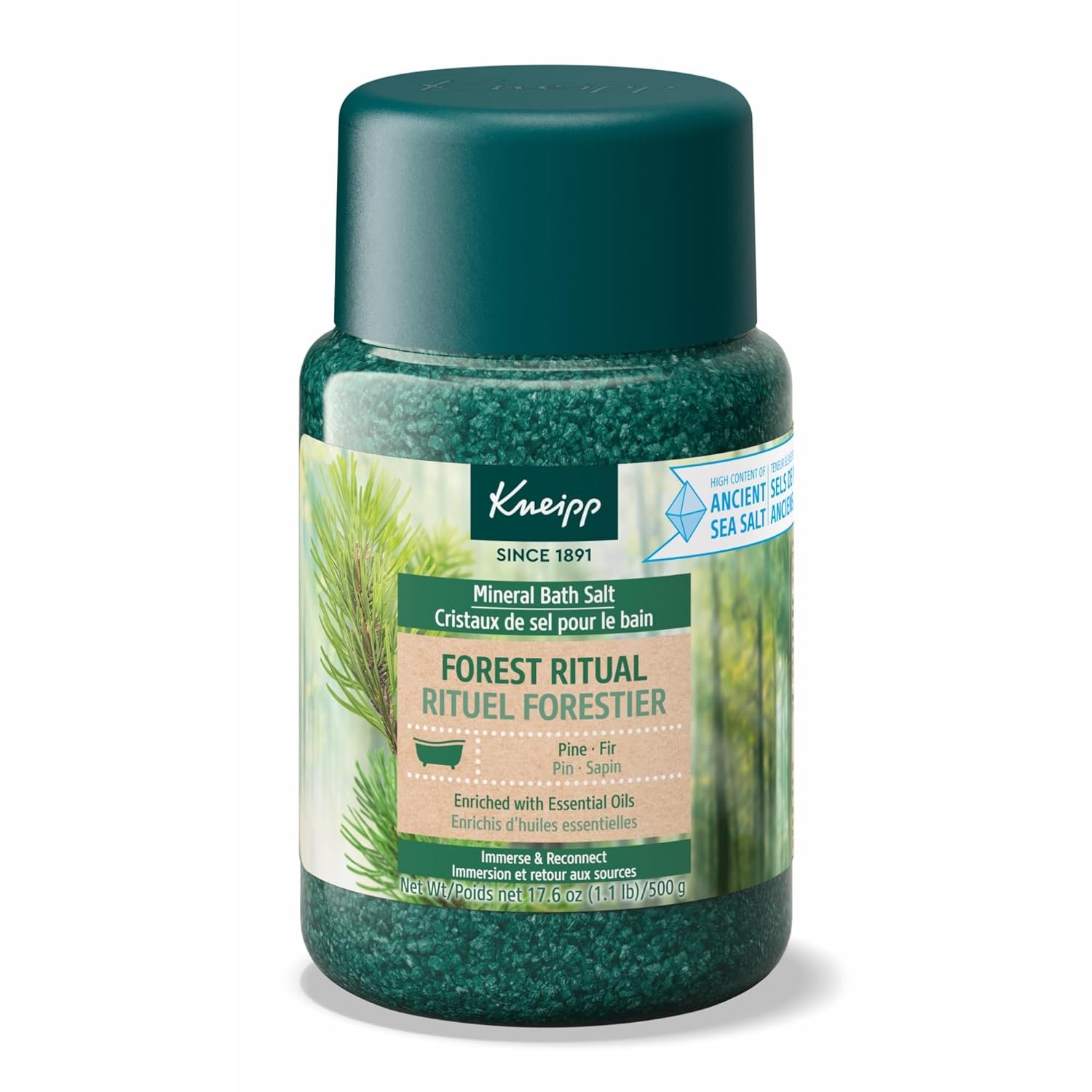 Kneipp Forest Ritual Pine & Fir Mineral Bath Salt with Pine & Fir - 17.6 oz - Up to 10 Baths - Image 2
