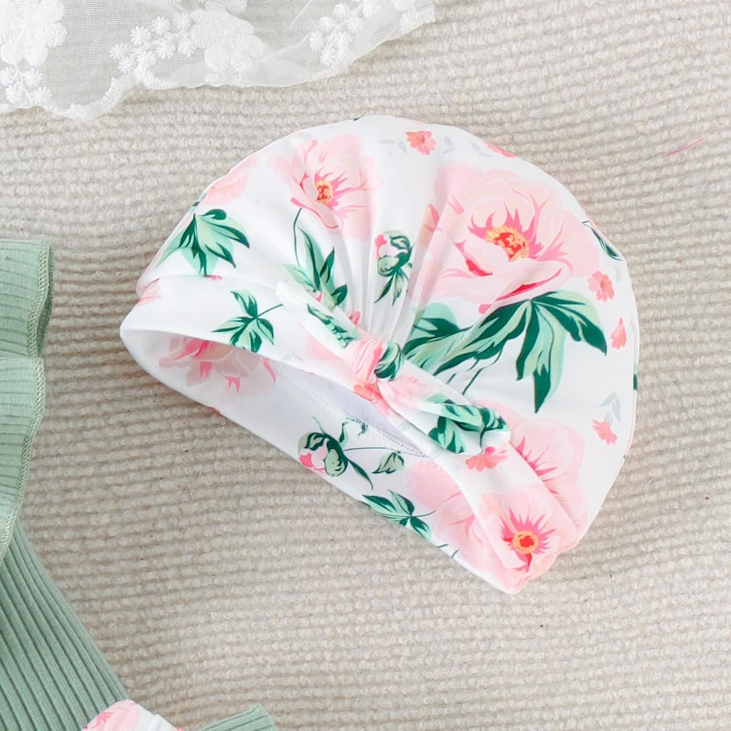 Baby Girl Clothes Infant Newborn Outfits Romper Pants Cute Bow Headband Hat Sets for Baby Girls (0-3-6-12-18 Months) - Image 8