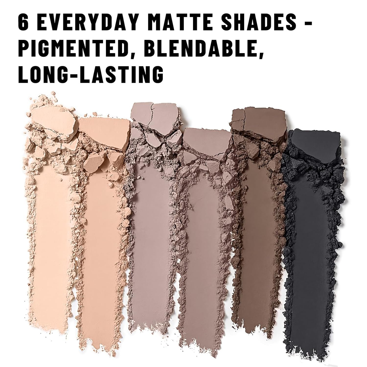 6 Colors Mini Naked Eyeshadow Makeup Palette Neutral Nude Smoky Eye Shadow Taupe & Brown Matte Make Up Pallet with Mirror Highly Pigmented Long Lasting Waterproof Travel Size Gift Kit 01 - Image 6