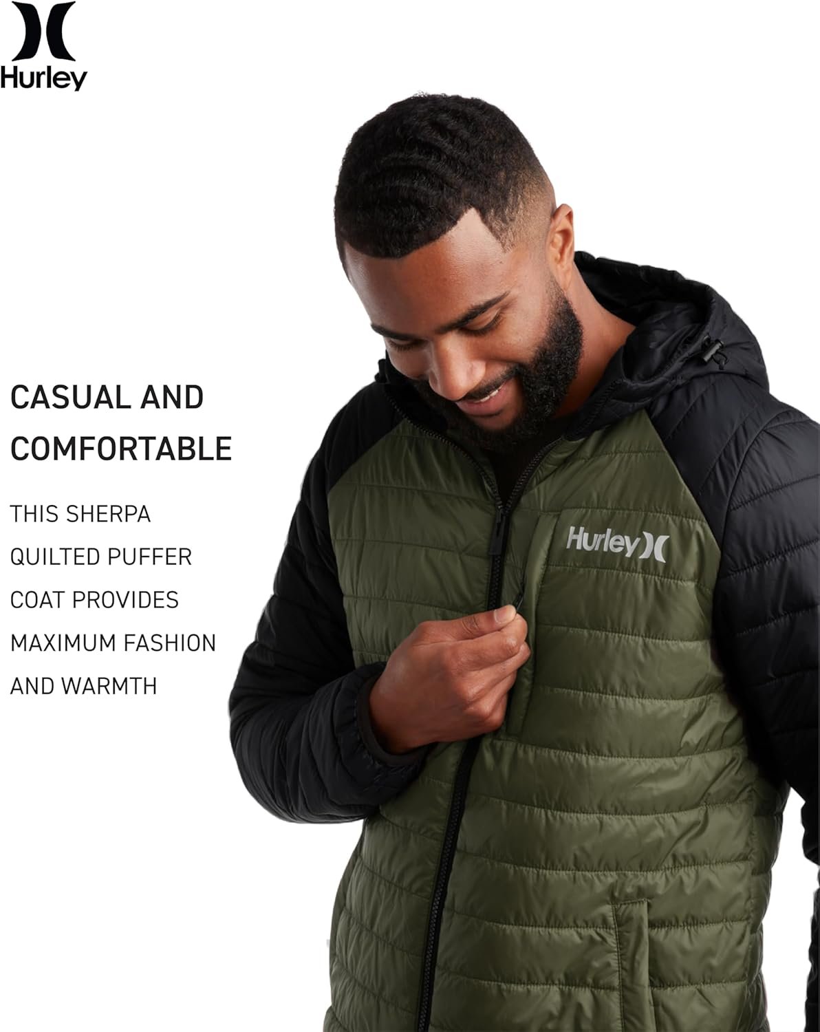Hurley Men's Jacket - Balsam Lightweight Packable Puffer Coat - Weather Resistant Outerwear Windbreaker Coat for Men (M-XL) - Image 5