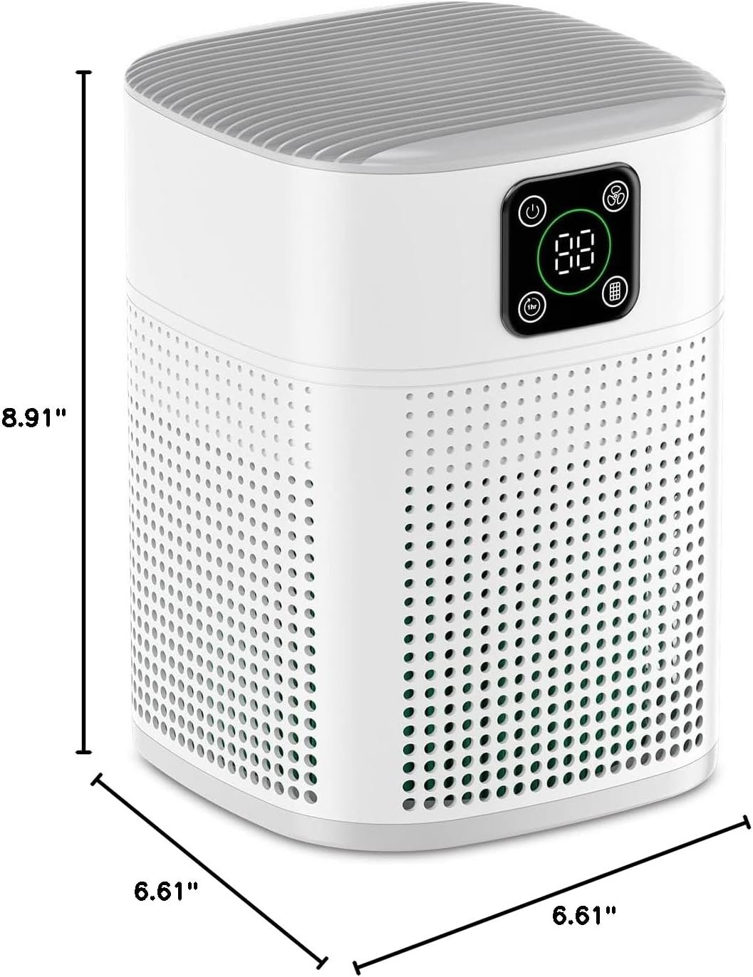 Air Purifiers for Bedroom, Honeyuan H13 HEPA Air Purifier for Home Large Room 600 sqft, Air purifiers with 360°Air Intake, 3 Fan Speeds, 3-Stage Filtration, White - Image 7