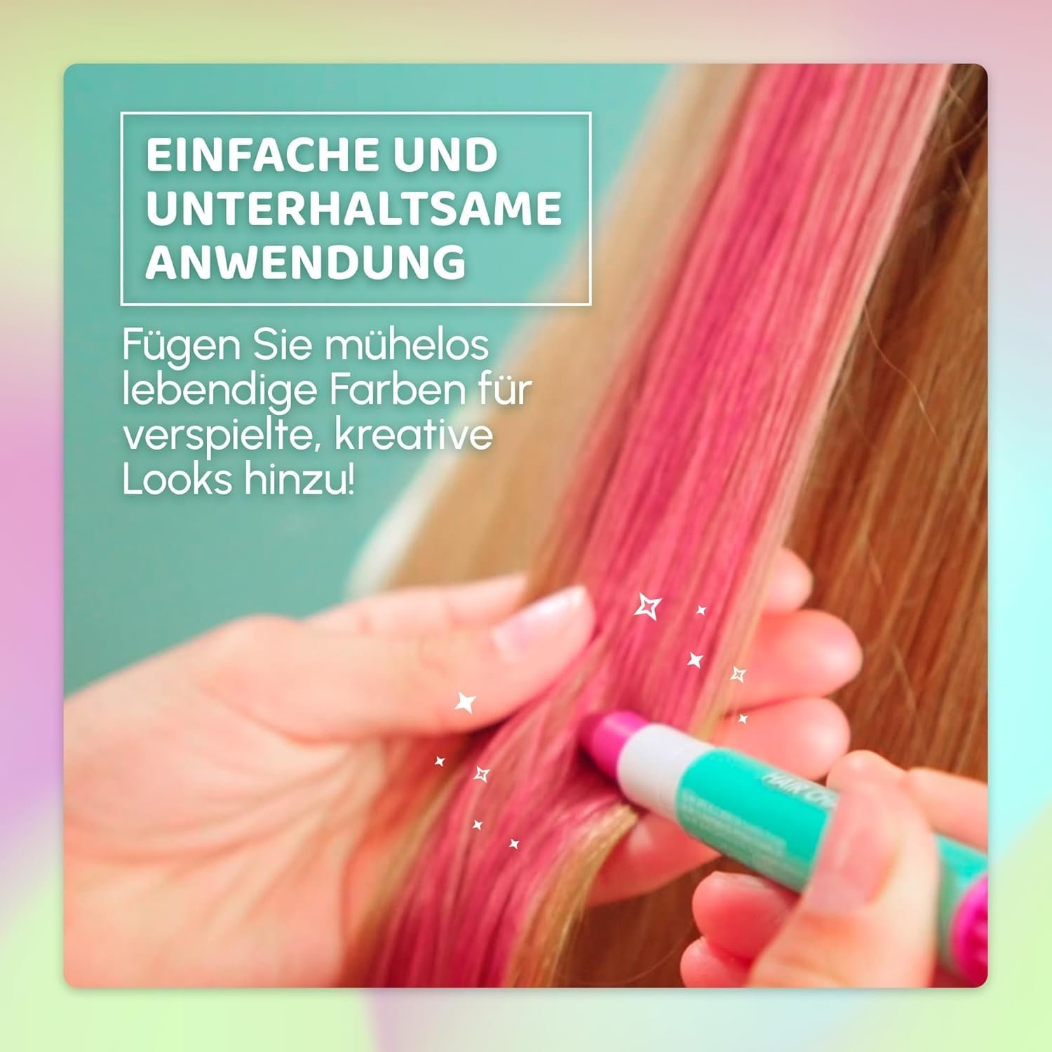 Blue Squid Hair Chalk for Girls Pens – 10 Vibrant Temporary Hair Color for Kids - Ideal Christmas, Birthday Gifts for Girls & Teens - Kid Safe, Washable Hair Dye for Ages 6 7 8 9 10 11 12 - Image 5