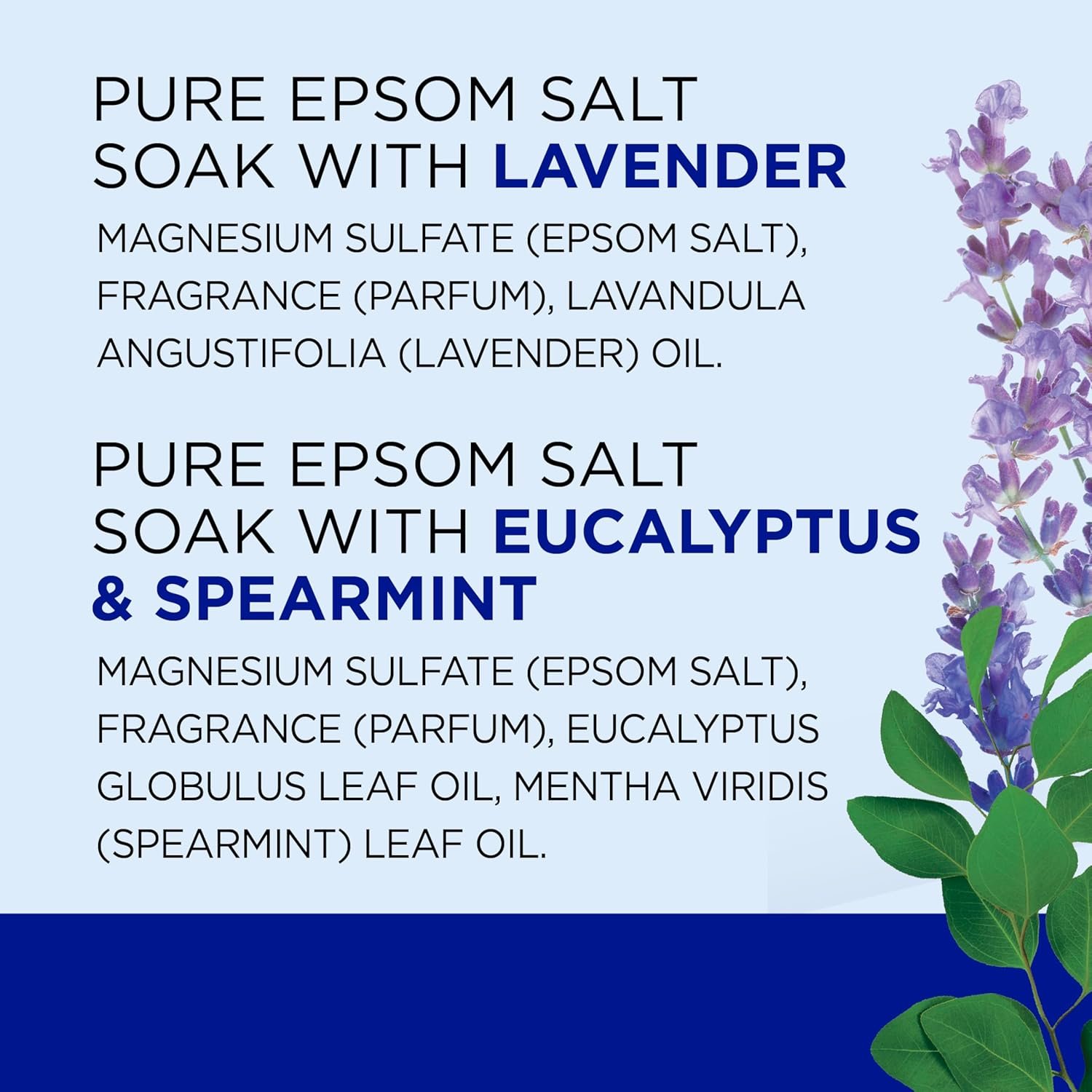 Dr Teal's Pure Epsom Salt Soak Trio Gift Set with Eucalyptus, Sleep Blend & Lavender, 6 Piece - Image 6