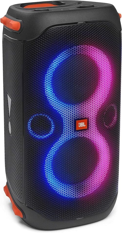 JBL PartyBox 110 – Portable Party Speaker with Built-in Lights, Powerful Sound and deep bass, Black
