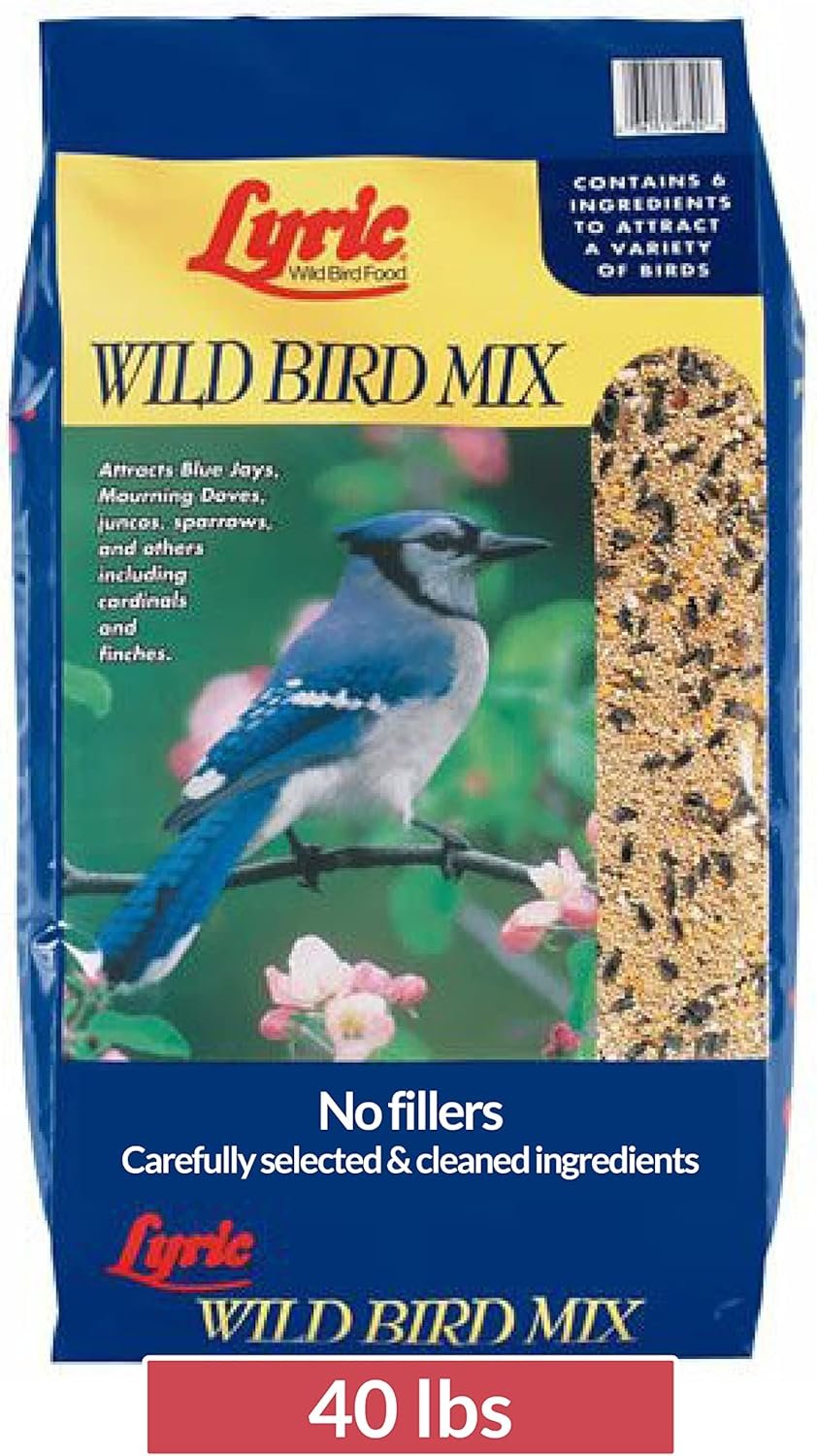 Lyric Wild Bird Mix - Wild Bird Food for Outside Feeders - Attracts Doves, Jays and many more - 40 lb. Bag - Image 2