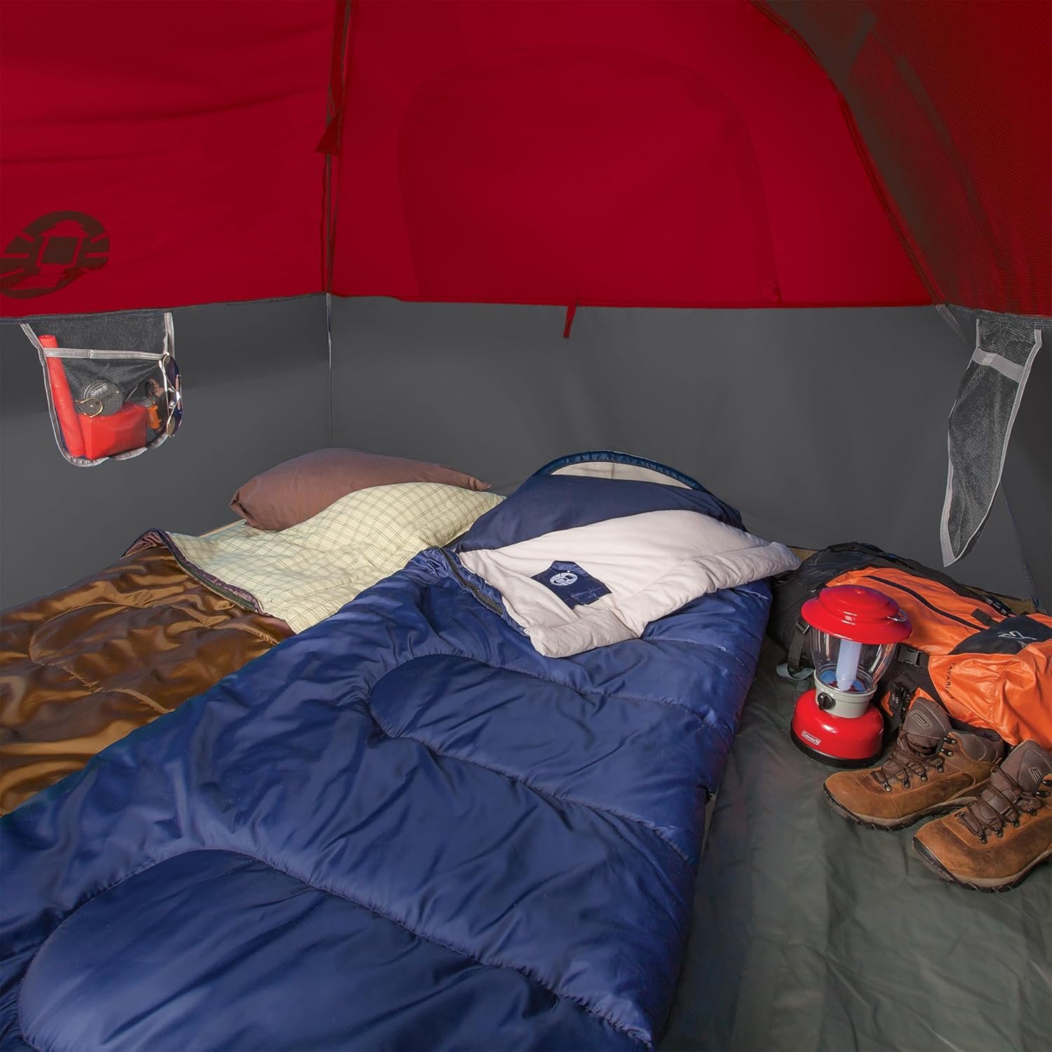 Coleman Brazos 20/30°F Adult Cool-Weather Sleeping Bag with No-Snag Zipper & Stuff Sack, Machine Washable - Image 3