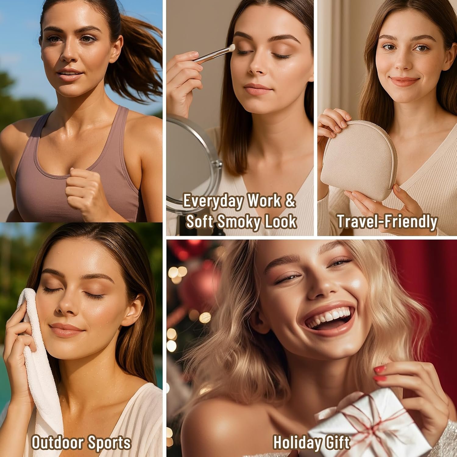 6 Colors Mini Naked Eyeshadow Makeup Palette Neutral Nude Smoky Eye Shadow Taupe & Brown Matte Make Up Pallet with Mirror Highly Pigmented Long Lasting Waterproof Travel Size Gift Kit 01 - Image 9