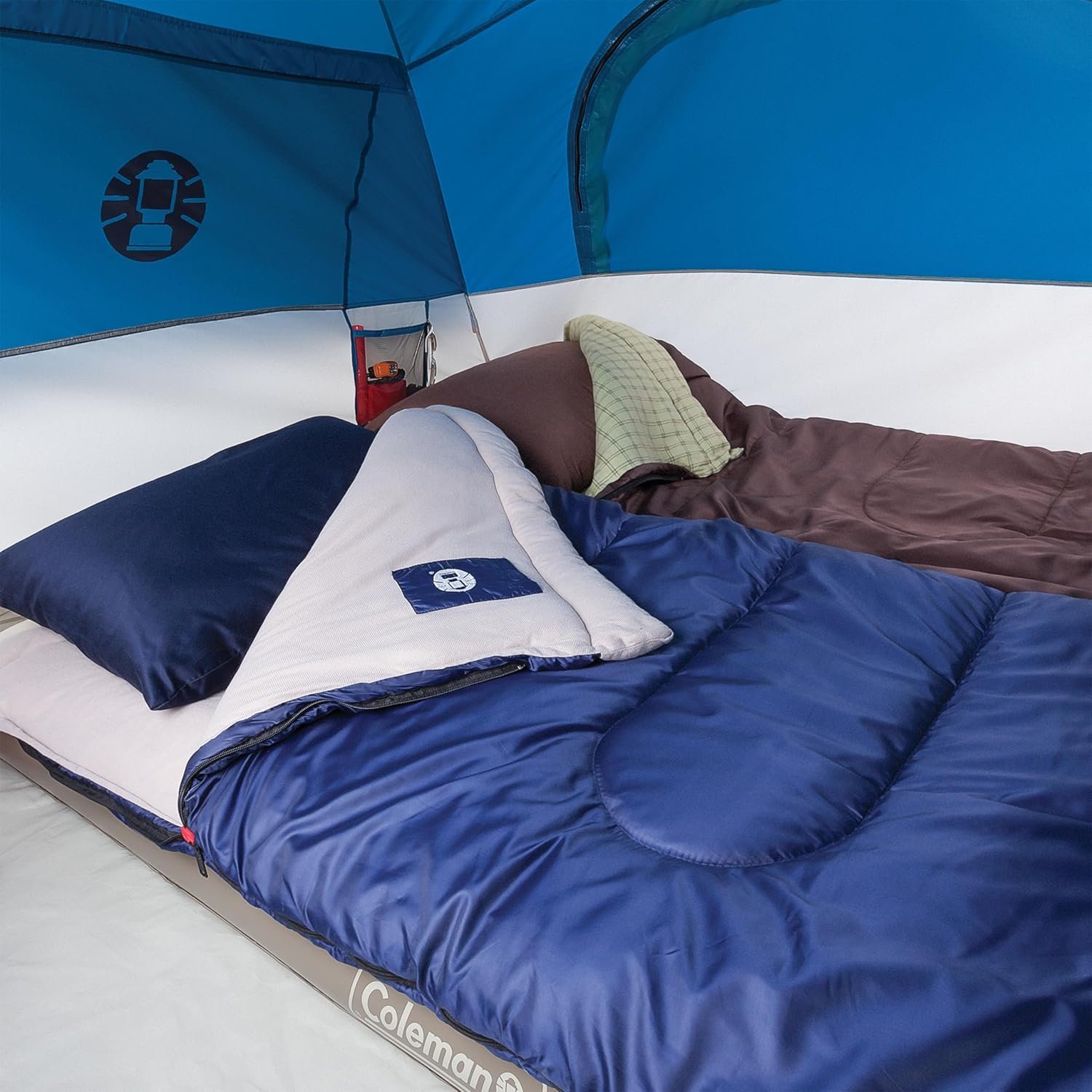 Coleman Brazos 20/30°F Adult Cool-Weather Sleeping Bag with No-Snag Zipper & Stuff Sack, Machine Washable - Image 5