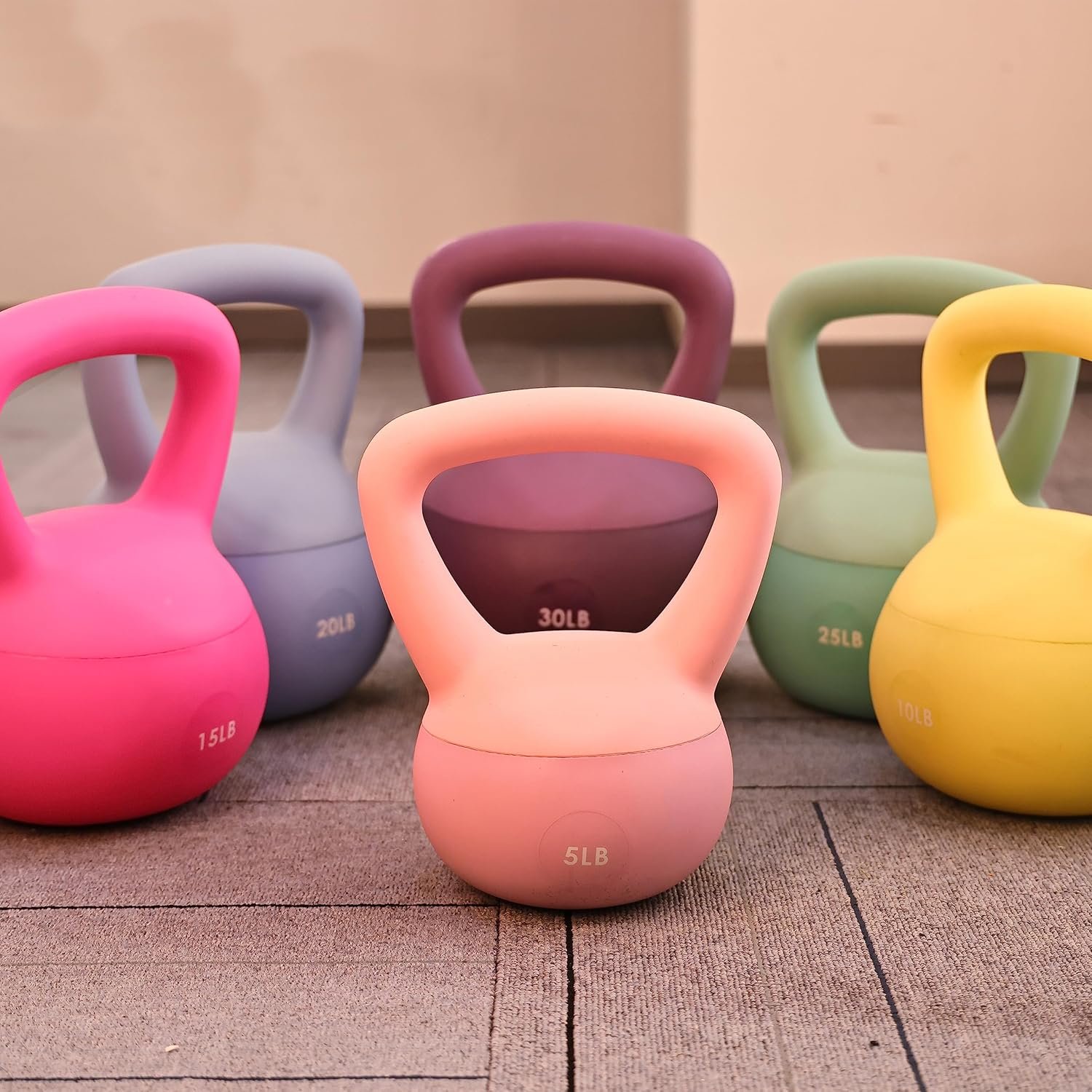 Soft Kettlebells - Sea and Iron Sand Filled Weights for Women and Men - Color Coded Soft Vinyl Kettlebells, Multiple Sizes - Image 5