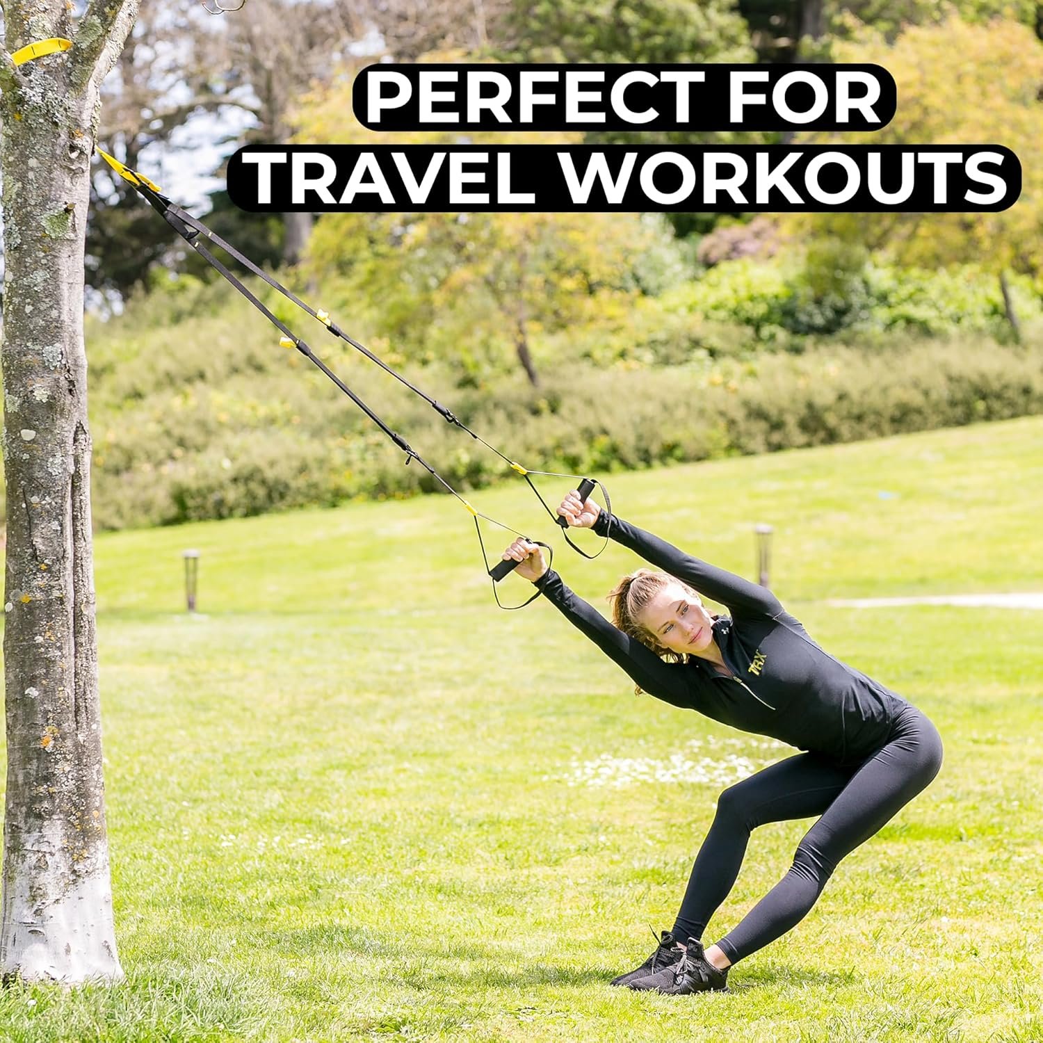 TRX GO Suspension Trainer System, Full-Body Workout for All Levels & Goals, Lightweight & Portable, Fast, Fun & Effective Workouts, Home Gym Equipment or for Outdoor Workouts, Grey - Image 9