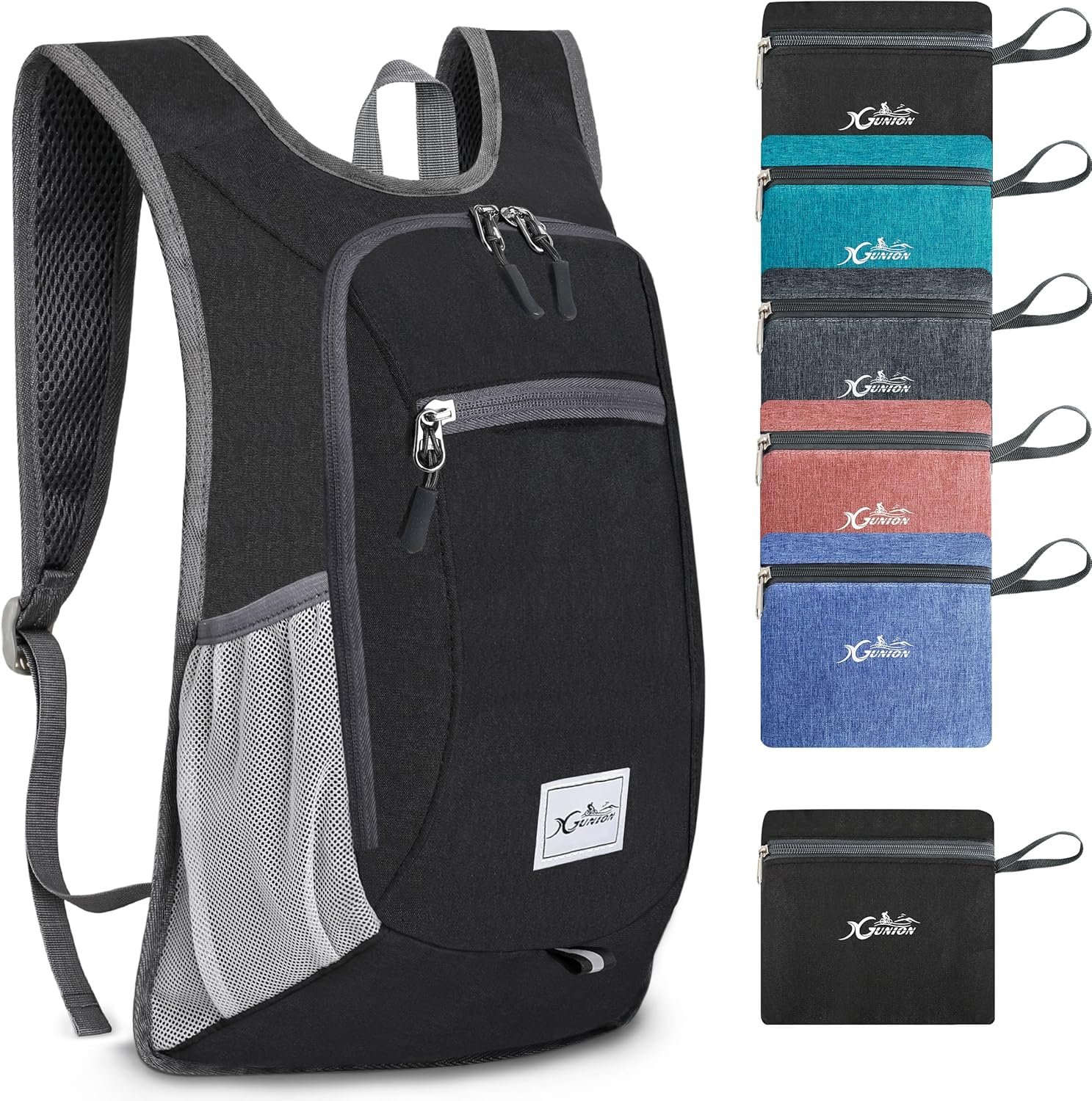 Small Travel Backpack - Lightweight & Foldable, 10L Capacity, Packable & Camping Hiking Daypack for Women & Men (Black) - Image 2