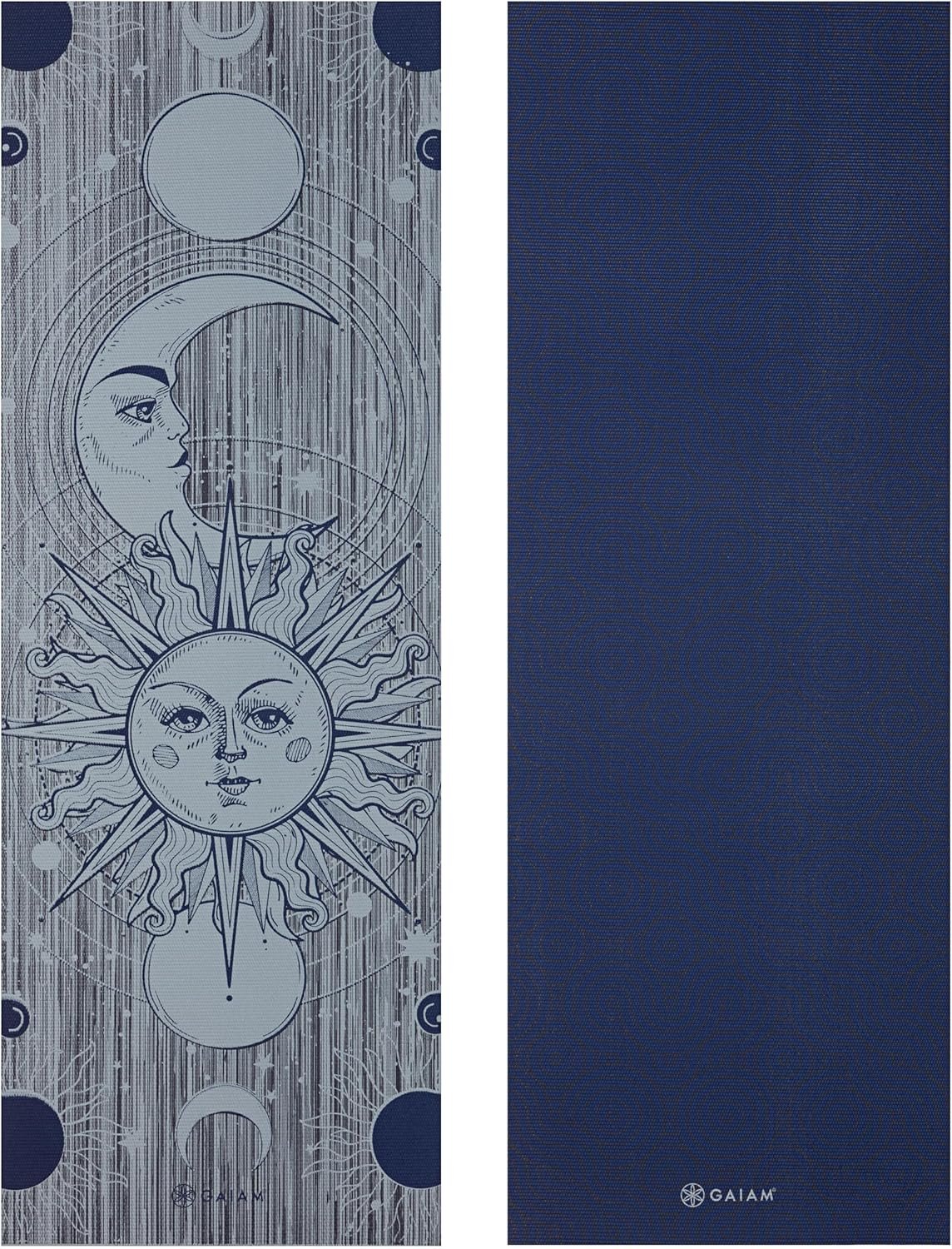 Gaiam Yoga Mat - Premium 6mm Print Reversible Extra Thick Non Slip Exercise & Fitness Mat for All Types of Yoga, Pilates & Floor Workouts (68" x 24" x 6mm Thick) - Image 3